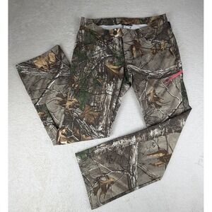 NWT-Under Armour Womens Size 12 Realtree Camo Hunting Pants Pink Accent Outdoor